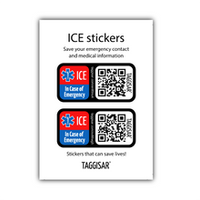 Load image into Gallery viewer, ICE stickers - 2-pack
